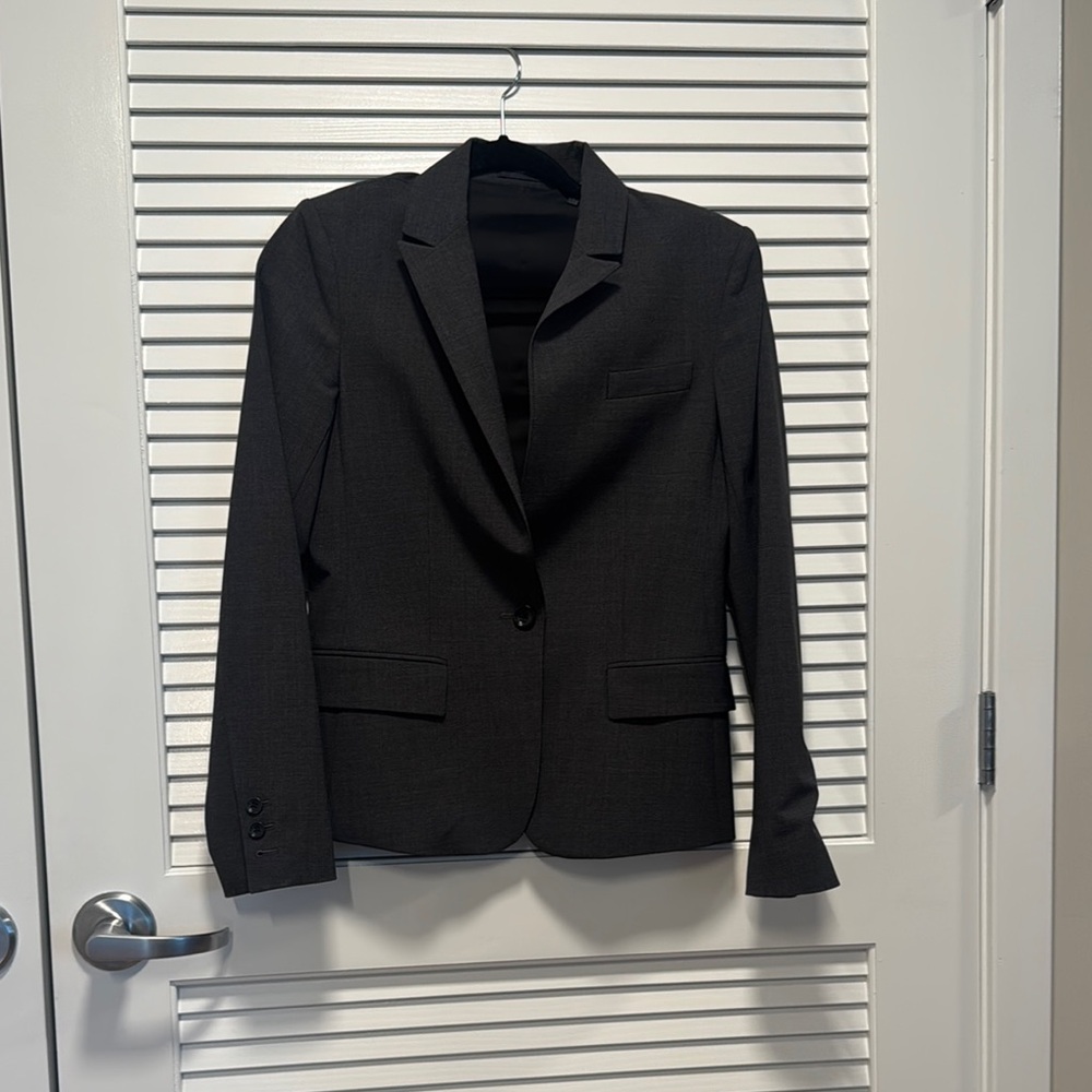 Classic Grey Women's Blazer Jacket